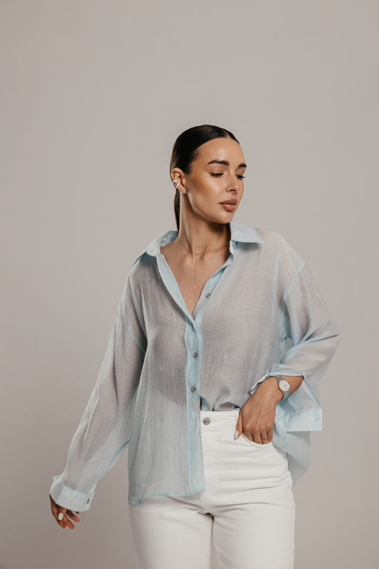 Koszula lekka BŁĘKITNA