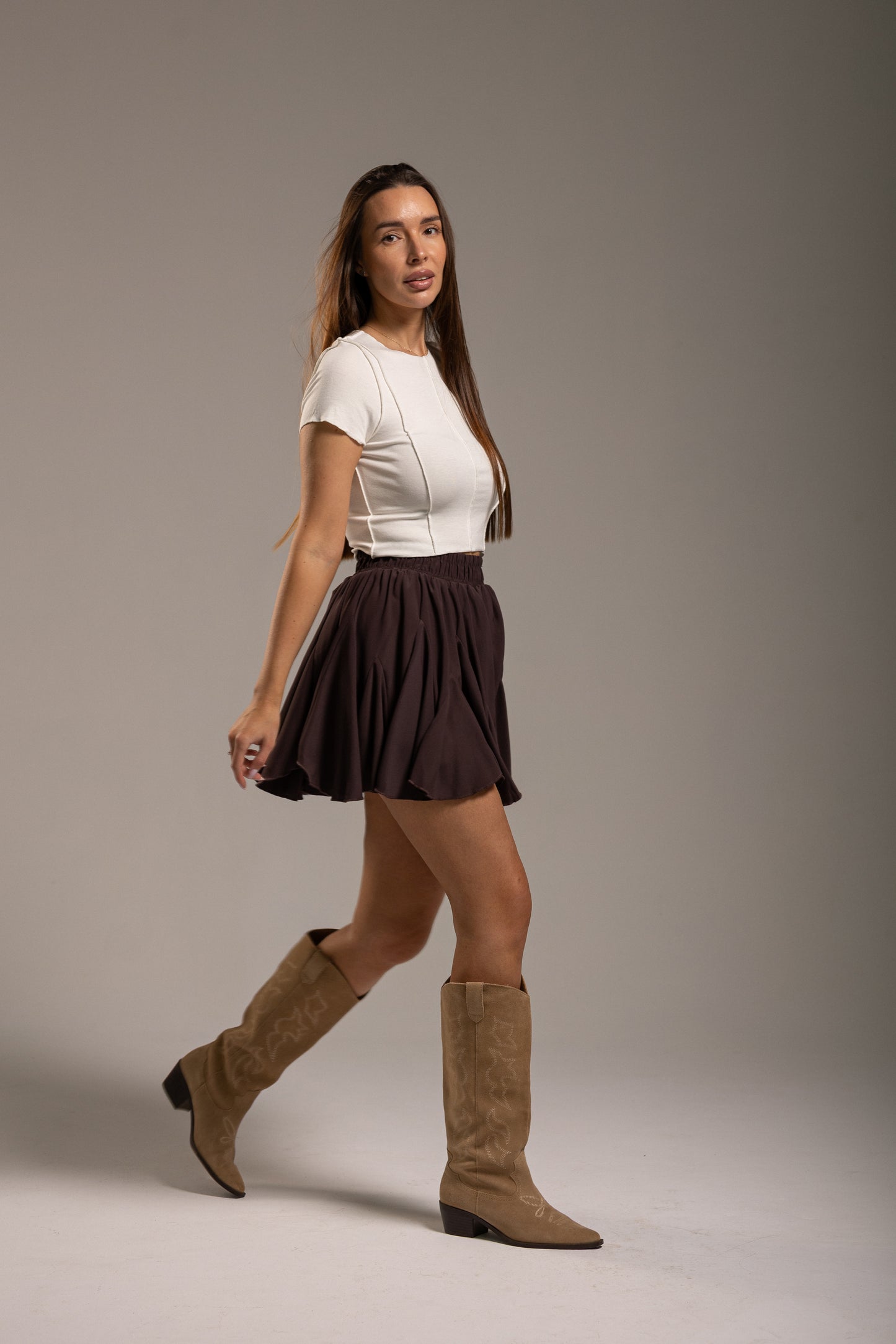 Spódnica CZEKOLADOWA