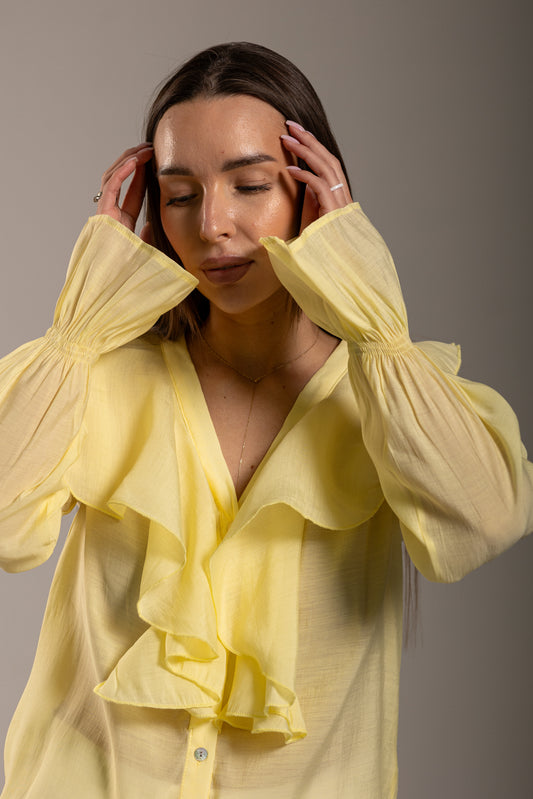 Bluzka BOHO ŻÓŁTA