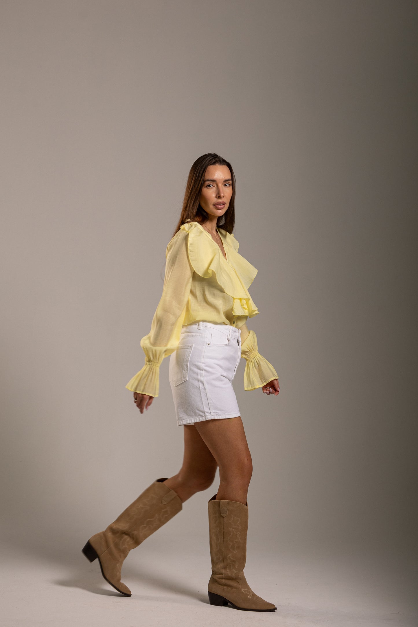 Bluzka BOHO ŻÓŁTA