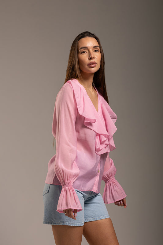 Bluza BOHO RÓŻOWA